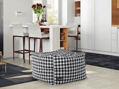 Taburet, negru alb, Kreton nou